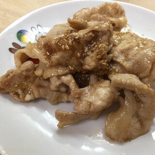 ゴマたっぷり！豚焼き肉